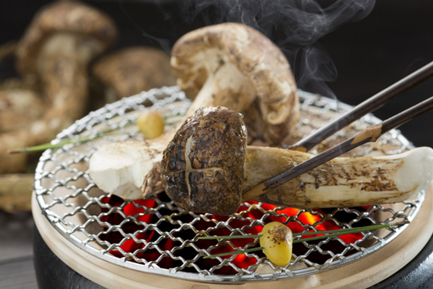 grilled matsutake